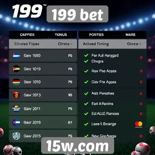 Opções de pagamento disponíveis na 199 bet